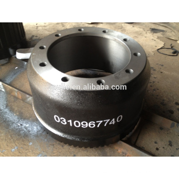 Heavy duty brake drum for truck